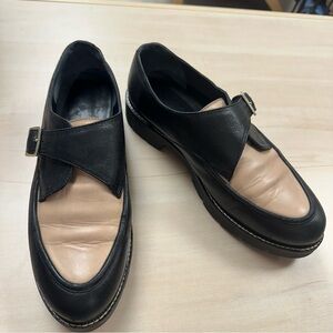 Seychelles catch me two toned Monk Strap lug sole Shoes